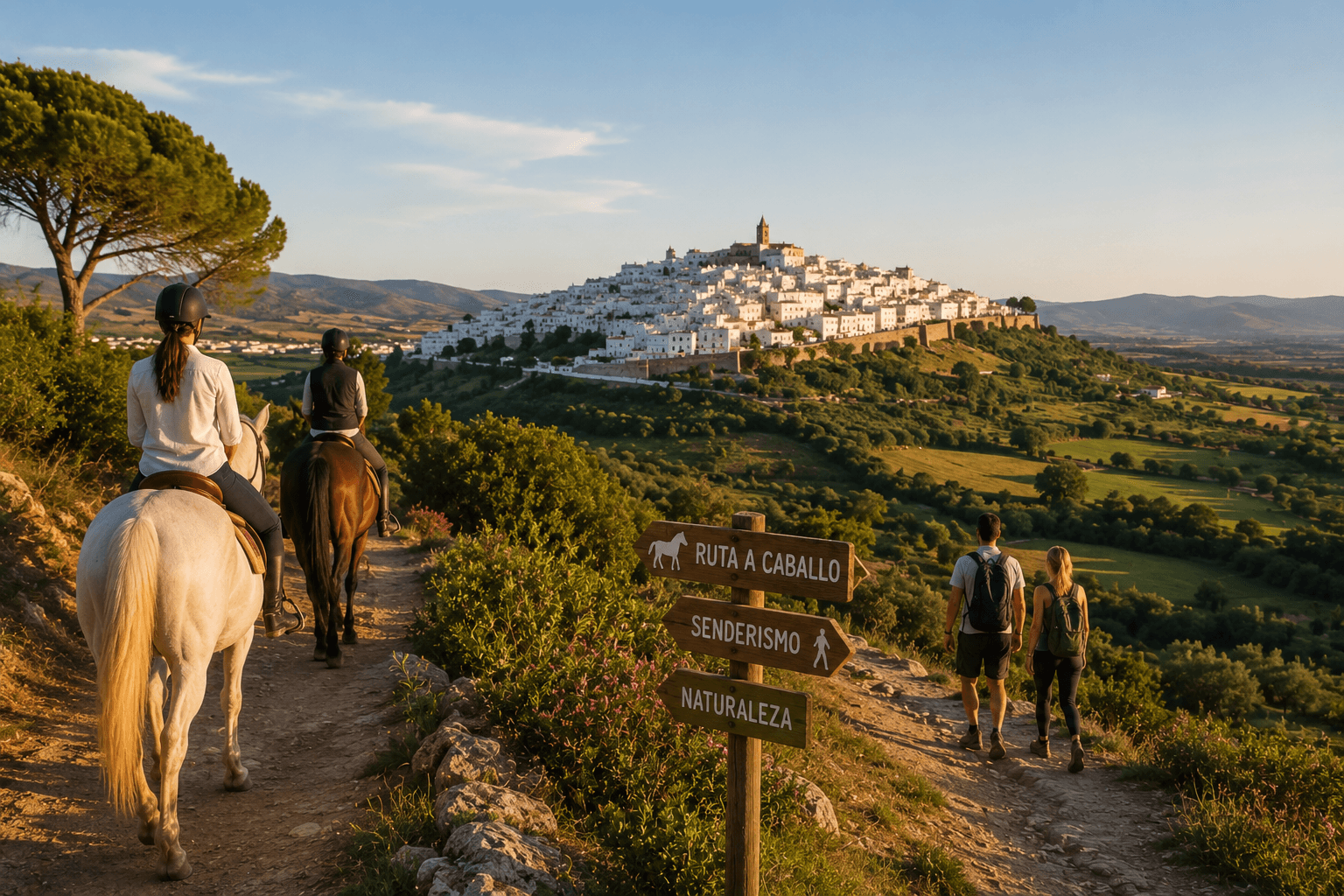 Rutas a caballo y senderismo cerca de Vejer de la Frontera